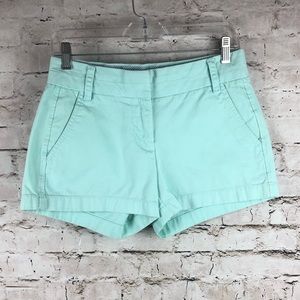 Women's J. Crew Mint Chino's Shorts Size 0